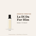 Arabiyat Prestige La Di Da For Him sample – 3 ml decant in glazen sprayflesje