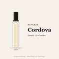 Rayhaan Cordova sample – 10 ml decant in glazen sprayflesje