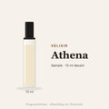 Velixir Athena sample – 10 ml decant in glazen sprayflesje